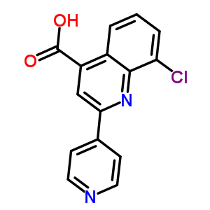 8-Chloro-2-pyridin-4-ylquinoline-4-carboxylic acid Structure,667412-53-5Structure