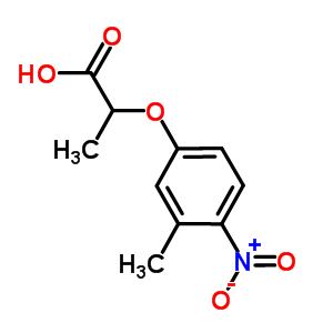 2-(3-Methyl-4-nitrophenoxy)propanoic acid Structure,667412-76-2Structure