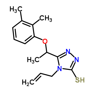 4-Allyl-5-[1-(2,3-dimethylphenoxy)ethyl]-4H-1,2,4-triazole-3-thiol Structure,667413-66-3Structure