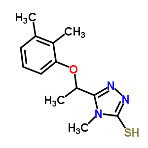 5-[1-(2,3-dimethylphenoxy)ethyl]-4-methyl-4H-1,2,4-triazole-3-thiol Structure,667413-82-3Structure