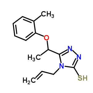 4-Allyl-5-[1-(2-methylphenoxy)ethyl]-4H-1,2,4-triazole-3-thiol Structure,667414-42-8Structure