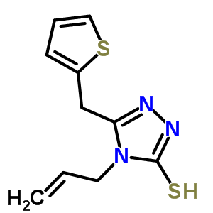 4-Allyl-5-(thien-2-ylmethyl)-4H-1,2,4-triazole-3-thiol Structure,667435-98-5Structure