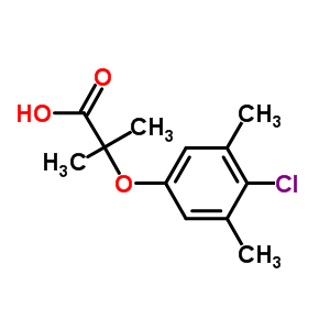 2-(4-Chloro-3,5-dimethylphenoxy)-2-methylpropanoic acid Structure,667436-01-3Structure