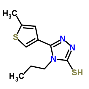 5-(5-Methylthien-3-yl)-4-propyl-4H-1,2,4-triazole-3-thiol Structure,667436-25-1Structure