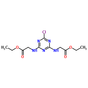 N,n-(6-chloro-s-triazine-2,4-diyl)diglycine diethyl ester Structure,6685-99-0Structure