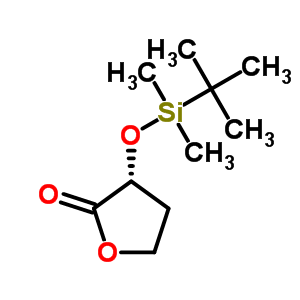 (+)-(3R)-3-{[叔丁基(二甲基)甲硅烷基]氧基}二氢呋喃-2(3H)-酮结构式_669000-31-1结构式