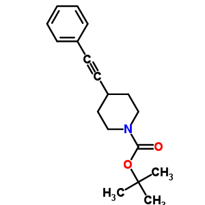 N-boc-4-(苯基乙炔)哌啶结构式_669015-08-1结构式