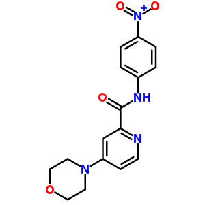 4-Morpholin-4-yl-n-(4-nitrophenyl)pyridine-2-carboxamide Structure,66933-50-4Structure