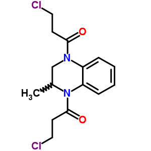 Quinoxaline,1,4-bis(3-chloro-1-oxopropyl)-1,2,3,4-tetrahydro-2-methyl-(9ci) Structure,6699-48-5Structure