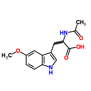 2-乙酰氨基-3-(5-甲氧基-1H-吲哚-3-基)丙酸结构式_67010-09-7结构式