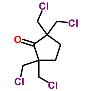 2,2,5,5-Tetrakis(chloromethyl)cyclopentanone Structure,67059-01-2Structure