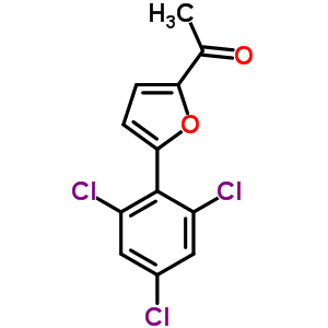 1-[5-(2,4,6-Trichlorophenyl)-2-furyl]ethan-1-one Structure,671192-08-8Structure