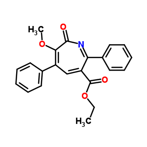 Ethyl 6-methoxy-7-oxo-2,5-diphenyl-azepine-3-carboxylate Structure,67171-70-4Structure