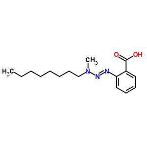 Benzoic acid, 2-(3-methyl-3-octyl-1-triazenyl)- Structure,67227-78-5Structure