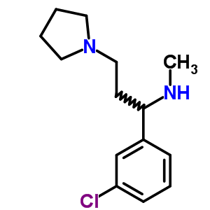 1-吡咯烷-3-(3-氯苯基)-3-甲基胺-丙烷双盐酸盐结构式_672309-96-5结构式