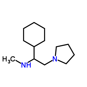 (1-Cyclohexyl-2-pyrrolidin-1-yl-ethyl)-methyl-amine Structure,672310-00-8Structure