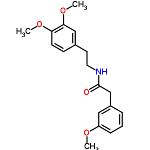 N-(2-(3,4-二甲氧基苯基)乙基)-2-(3-甲氧基苯基)乙酰胺结构式_67237-63-2结构式