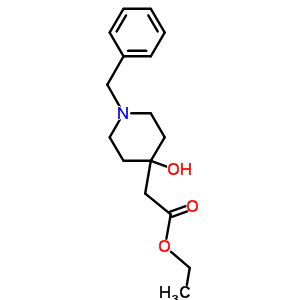 Ethyl 2-(1-benzyl-4-hydroxypiperidin-4-yl)acetate Structure,67281-07-6Structure