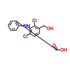 2-{[2,6-Dichloro-3-(hydroxymethyl)phenyl]amino}benzoic acid Structure,67318-61-0Structure