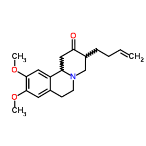 2H-benzo[a]quinolizin-2-one,  3-(3-butenyl)-1,3,4,6,7,11b-hexahydro-9,10-dimethoxy- Structure,67455-69-0Structure