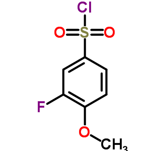 3-氟-4-甲氧基苯磺酰氯结构式_67475-55-2结构式