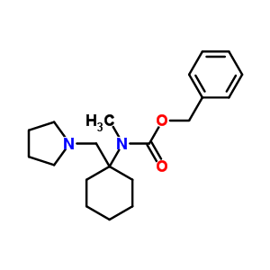 Methyl-(1-pyrrolidin-1-ylmethyl-cyclohexyl)-carbamic acid benzyl ester Structure,675602-75-2Structure