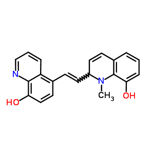 5-[(E)-2-(8-hydroxy-1-methyl-2h-quinolin-2-yl)ethenyl]quinolin-8-ol Structure,6759-82-6Structure