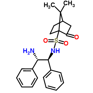 N-[(1S,2S)-2-氨基-1,2-二苯基乙基]-7,7-二甲基-2-氧代双环[2.2.1]庚烷-1-磺酰胺结构式_676270-65-8结构式