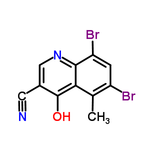 6,8-Dibromo-4-hydroxy-5-methyl-3-quinolinecarbonitrile Structure,67643-43-0Structure