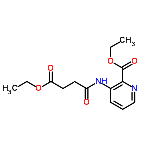 3-[(4-Ethoxy-1,4-dioxobutyl)amino]-2-pyridinecarboxylic acid ethyl ester Structure,676596-61-5Structure