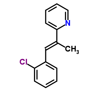 2-[(1e)-2-(2-氯苯基)-1-甲基乙烯]-吡啶结构式_6772-82-3结构式