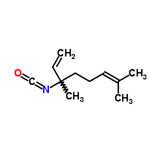 3-异氰酰基-3,7-二甲基-1,6-辛二烯结构式_67761-65-3结构式