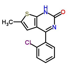 4-(2-Chlorophenyl)-6-methylthieno[2,3-d]pyrimidin-2(1h)-one Structure,677713-46-1Structure