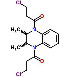 3-Chloro-1-[4-(3-chloropropanoyl)-2,3-dimethyl-2,3-dihydroquinoxalin-1-yl]propan-1-one Structure,6779-95-9Structure