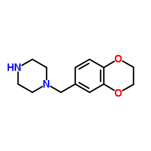 1-(2,3-Dihydro-1,4-benzodioxin-6-ylmethyl)piperazine Structure,67869-88-9Structure