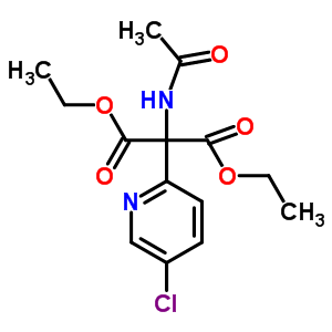 Diethyl 2-acetamido-2-(5-chloropyridin-2-yl)propanedioate Structure,67938-69-6Structure