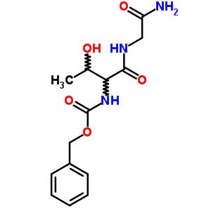 Benzyl n-[1-(carbamoylmethylcarbamoyl)-2-hydroxy-propyl]carbamate Structure,68016-47-7Structure