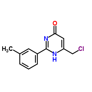 6-(Chloromethyl)-2-(3-methylphenyl)pyrimidin-4-ol Structure,680214-71-5Structure