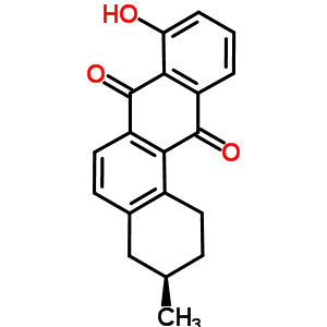 (R)-8-羟基-3-甲基-1,2,3,4-四氢苯[a]蒽-7,12-二酮结构式_681001-30-9结构式