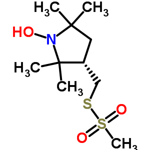 (-)-(1-Oxyl-2,2,5,5-tetramethylpyrrolidin-3-yl)methyl methanethiosulfonate Structure,681034-15-1Structure