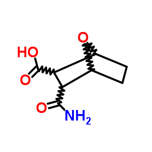 7-Oxabicyclo[2.2.1]heptane-2-carboxylic acid,3-(aminocarbonyl)- Structure,6811-61-6Structure