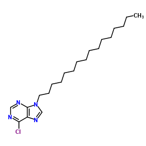 6-Chloro-9-hexadecyl-purine Structure,68180-15-4Structure