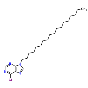 9H-purine,6-chloro-9-octadecyl- Structure,68180-21-2Structure