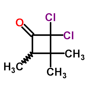 Cyclobutanone,2,2-dichloro-3,3,4-trimethyl- Structure,68212-49-7Structure