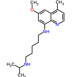 N-(6-methoxy-4-methyl-quinolin-8-yl)-n-propan-2-yl-pentane-1,5-diamine Structure,68219-19-2Structure