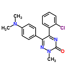 5-(2-Chloro-phenyl)-6-(4-dimethylamino-phenyl)-2-methyl-2h-[1,2,4]triazin-3-one Structure,68289-16-7Structure