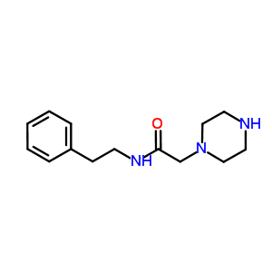 2-(哌嗪-1-基)-乙酸 n-(2-苯基乙基)-酰胺结构式_685892-09-5结构式