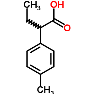 Benzeneacetic acid,-alpha--ethyl-4-methyl-(9ci) Structure,68692-82-0Structure