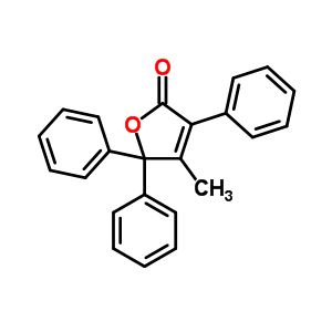 4-Methyl-3,5,5-triphenyl-furan-2-one Structure,68727-86-6Structure