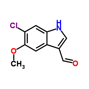 6-Chloro-5-methoxy-1h-indole-3-carboxaldehyde Structure,68935-52-4Structure